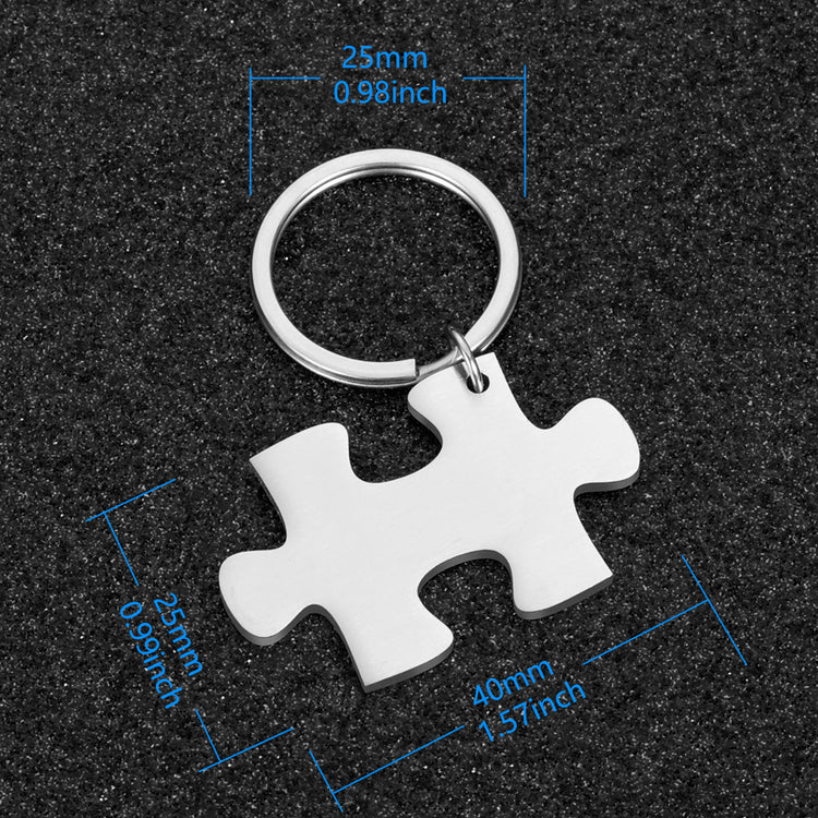 Personalisierte Puzzle-Schlüsselanhänger